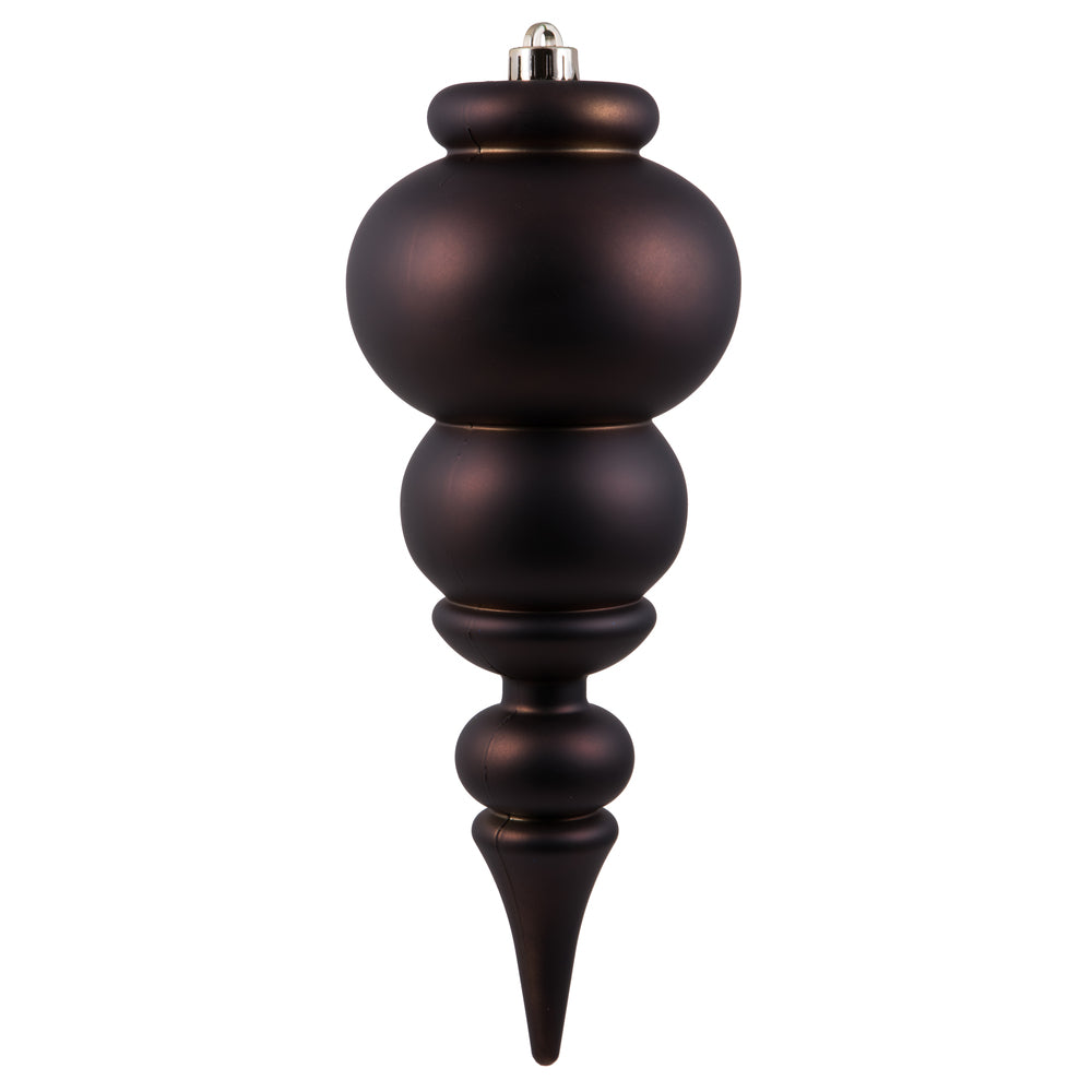 Vickerman 14” Chocolate Matte Finial UV Drilled - N150675DMV