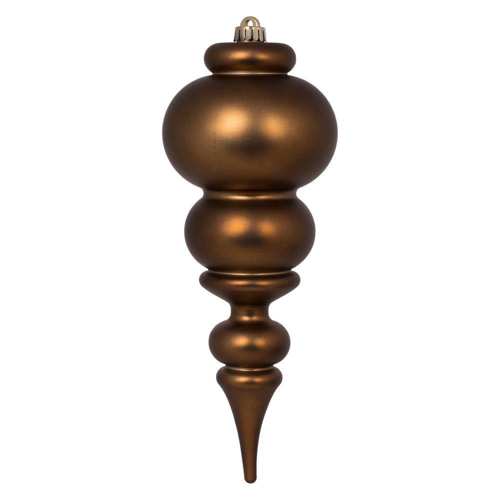 Vickerman 14” Mocha Matte Finial UV Drilled - N150676DMV