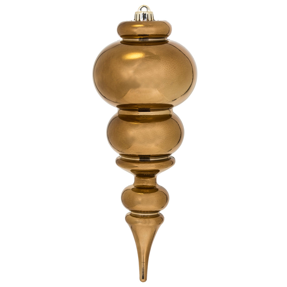 Vickerman 14” Mocha Shiny Finial UV Drilled - N150676DSV
