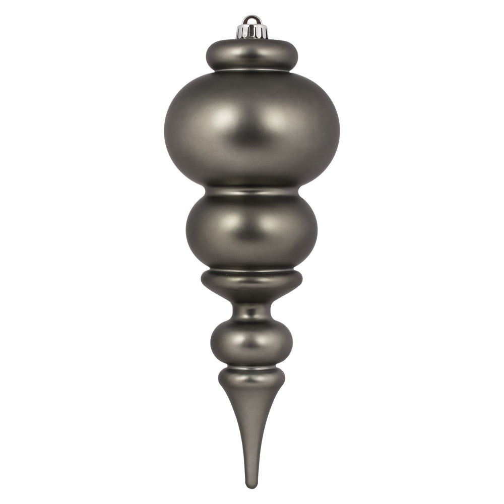Vickerman 14” Pewter Matte Finial UV Drilled - N150687DMV