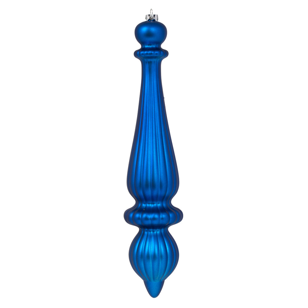 Vickerman 14″ Blue Matte Finial Drop UV Dril 2/Bg - N150802DMV