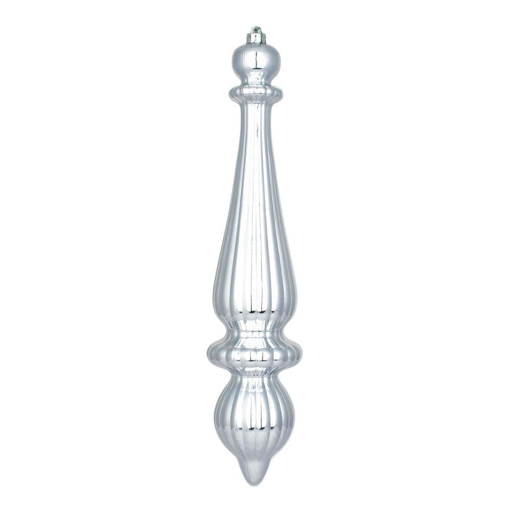 Vickerman 14″ Silver Matte Finial Drop UV Dril 2/Bg - N150807DMV