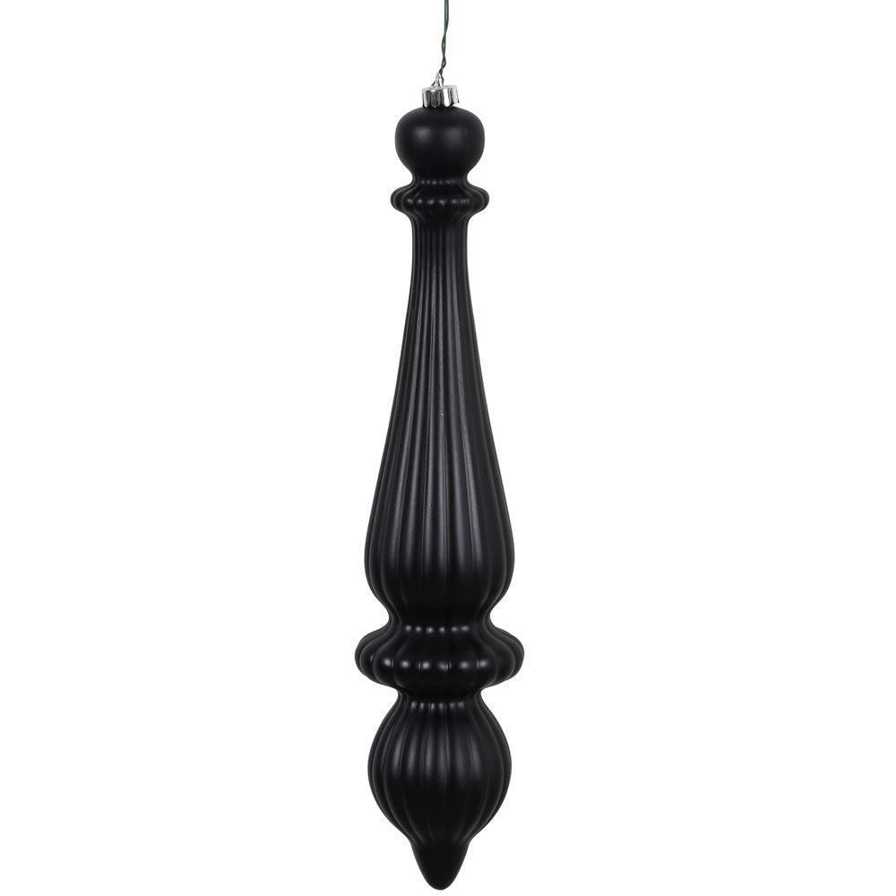 Vickerman 14″ Black Matte Finial Drop UV Dril 2/Bg - N150817DMV