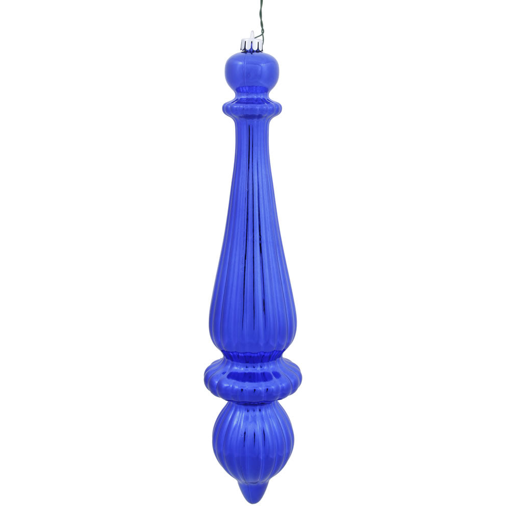 Vickerman 14″ Cobalt Shiny FinialDrop UV Dril 2/Bg - N150822DSV