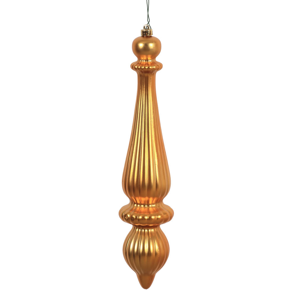 Vickerman 14” Honey Gold Matte Finial Drop UV 2/Bg - N150837DMV