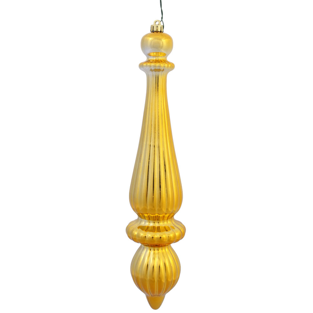 Vickerman 14” Honey Gold Shiny Finial Drop UV 2/Bg - N150837DSV