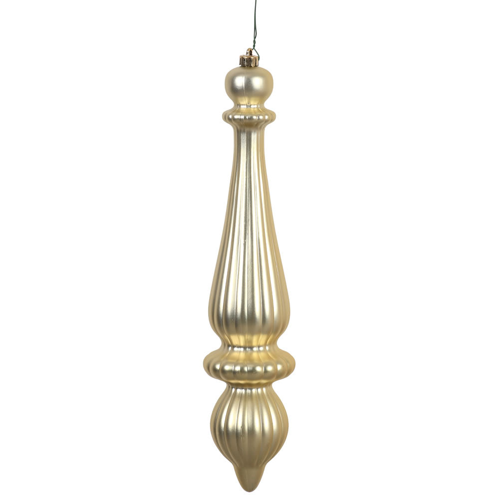 Vickerman 14″ Champagne Matte Fn Drop UV Dril 2/Bg - N150838DMV