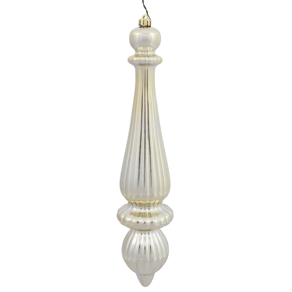 Vickerman 14″ Champagne Shiny Fn Drop UV Dril 2/Bg - N150838DSV