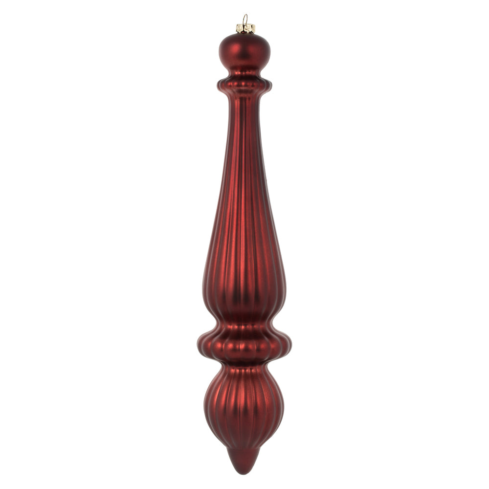 Vickerman 14” Burgundy Matte Finial Drop UV 2/Bag - N150865DMV