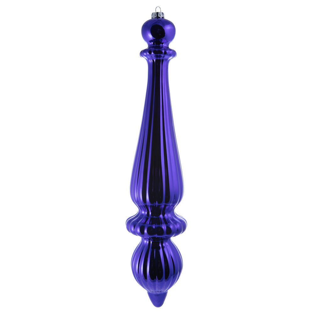 Vickerman 14” Purple Shiny Finial Drop UV 2/Bag - N150866DSV