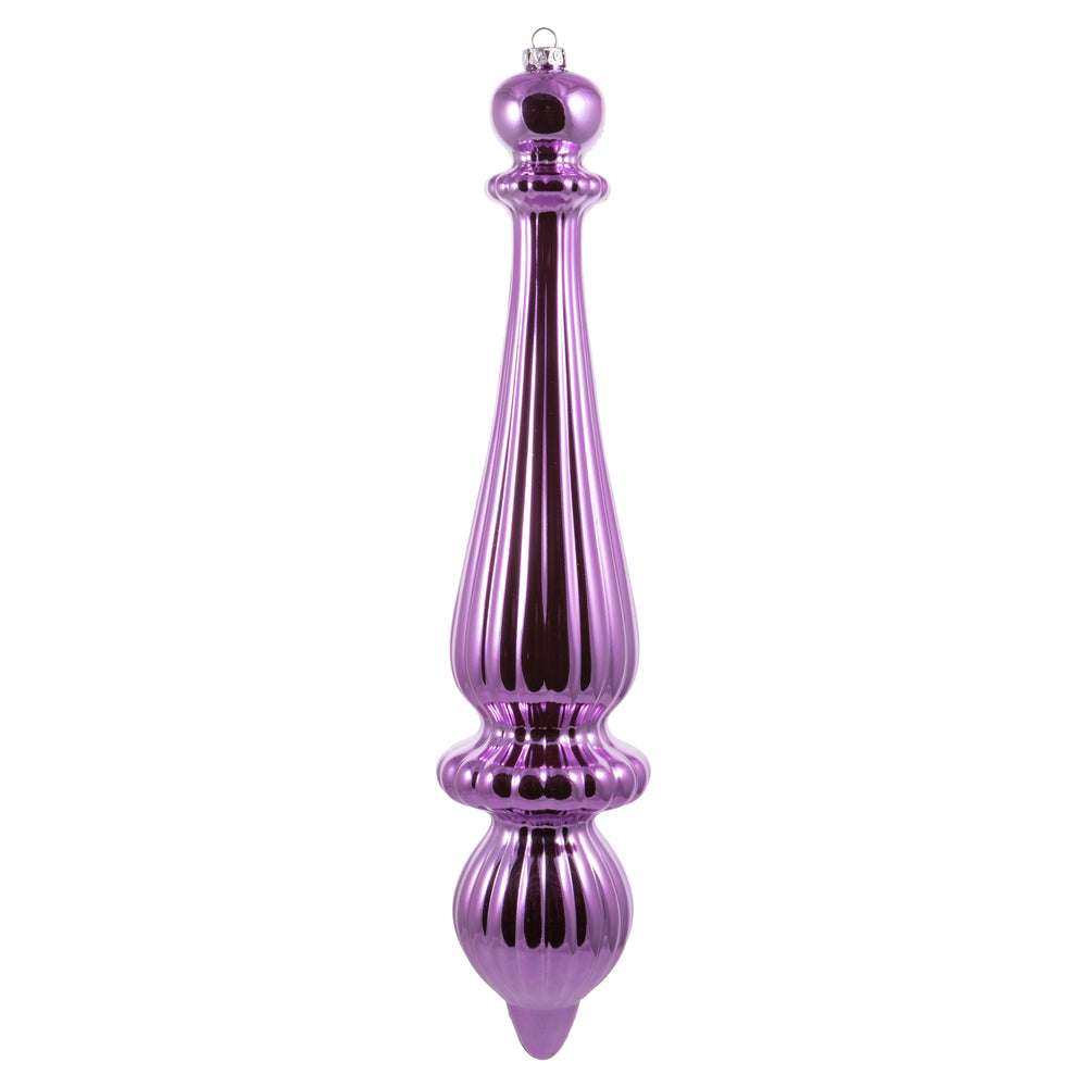 Vickerman 14” Orchid Shiny Finial Drop UV 2/Bag - N150869DSV