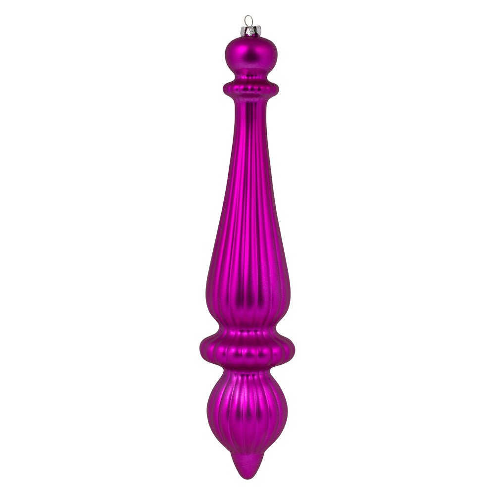 Vickerman 14” Fuchsia Matte Finial Drop UV 2/Bag - N150870DMV