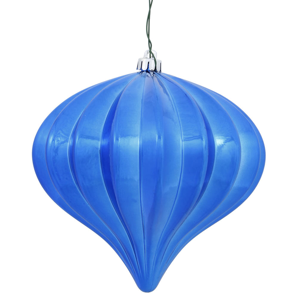 Vickerman 5.7″ Blue Shiny Onion UV Drilled 3/Bag - N151202DSV