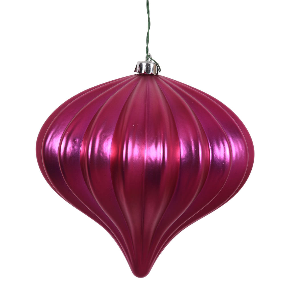 Vickerman 5.7″ Wine Shiny Onion UV Drilled 3/Bag - N151219DSV