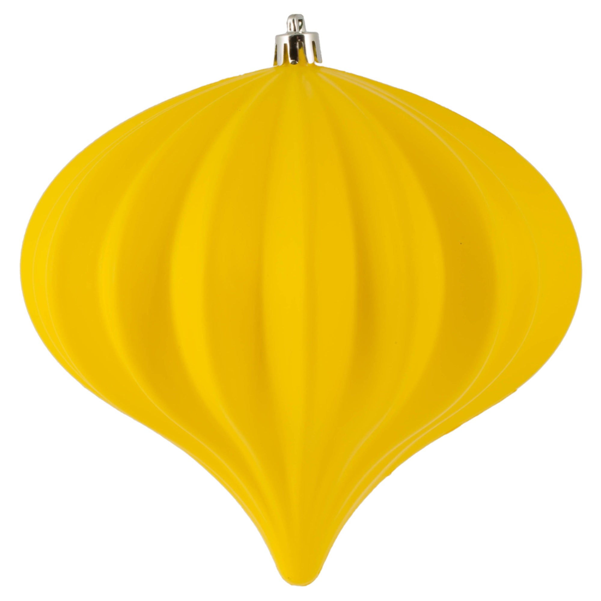 5.7” Yellow Matte Onion UV Drilled 3/Bag