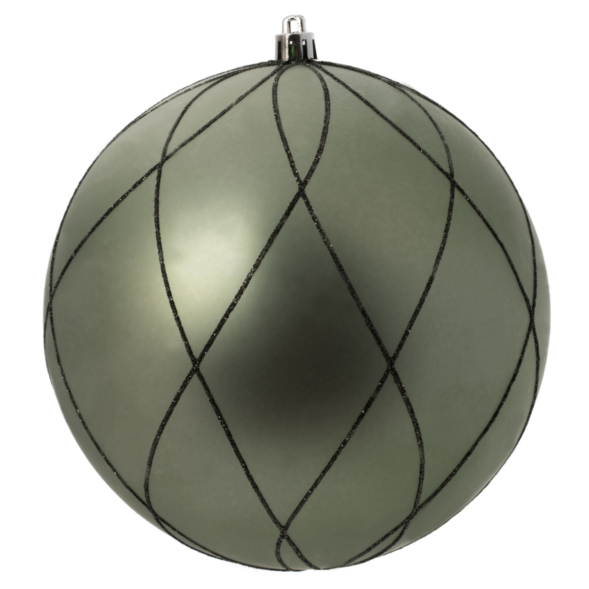 6” Wrought Iron Matt Glit Swirl Ball 3Bx