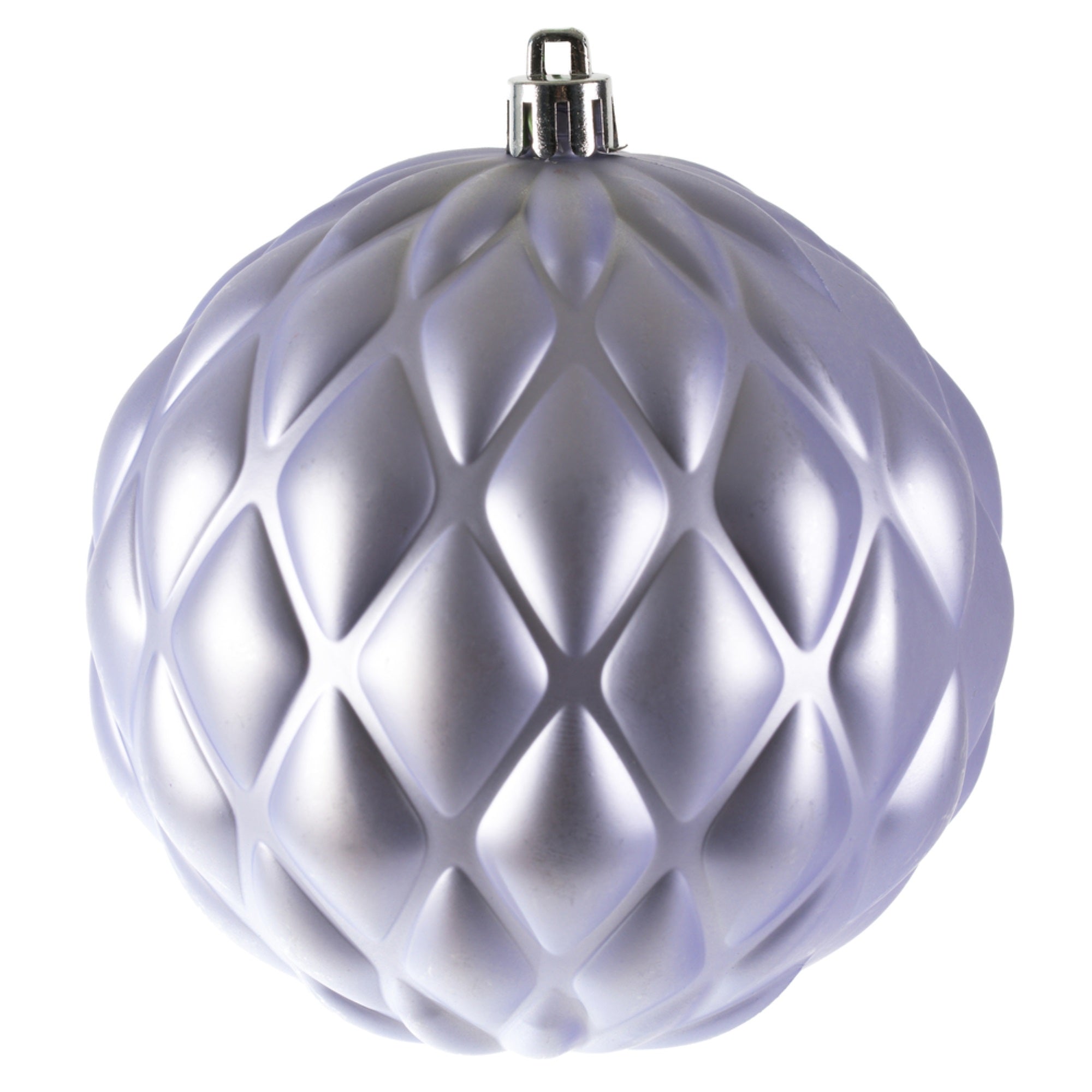 4” Lilac Matt Round Pine Cone 6Bg