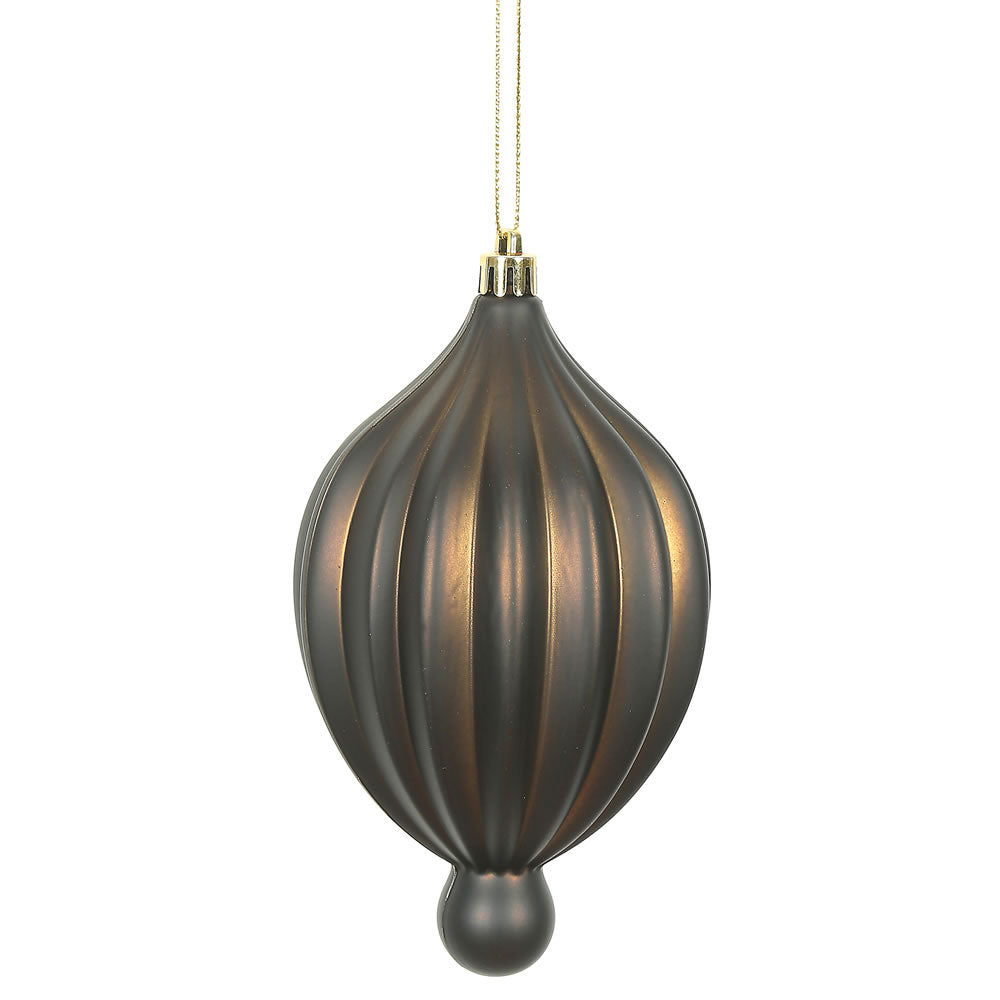 Vickerman 6.3” x 3.5” Chocolate Matte Lantern 4/Bg - N174675D