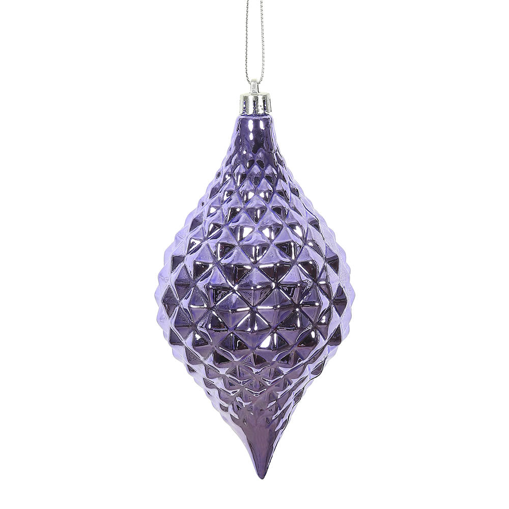 Vickerman 6” x 3” Lavender Shiny Diamond Drop 4/Bg - N174986D