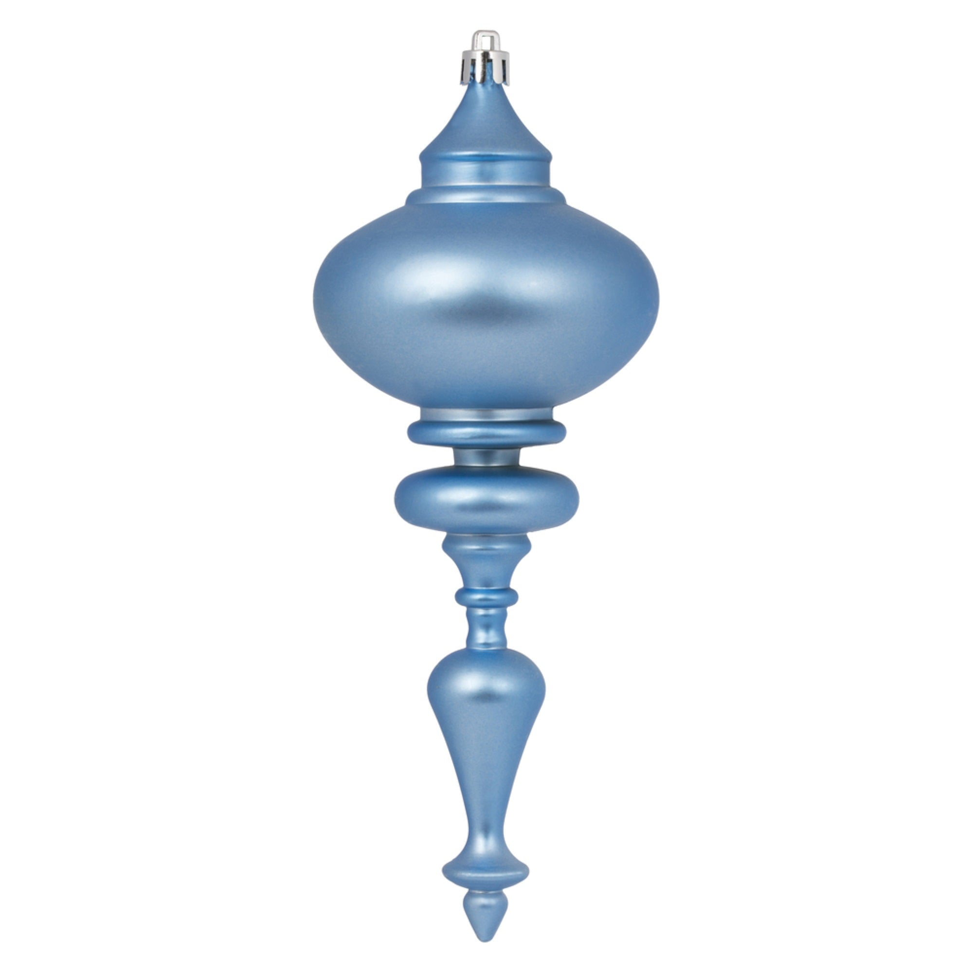 8.7” x 3.5” Periwinkle Matt Finial 3Bg