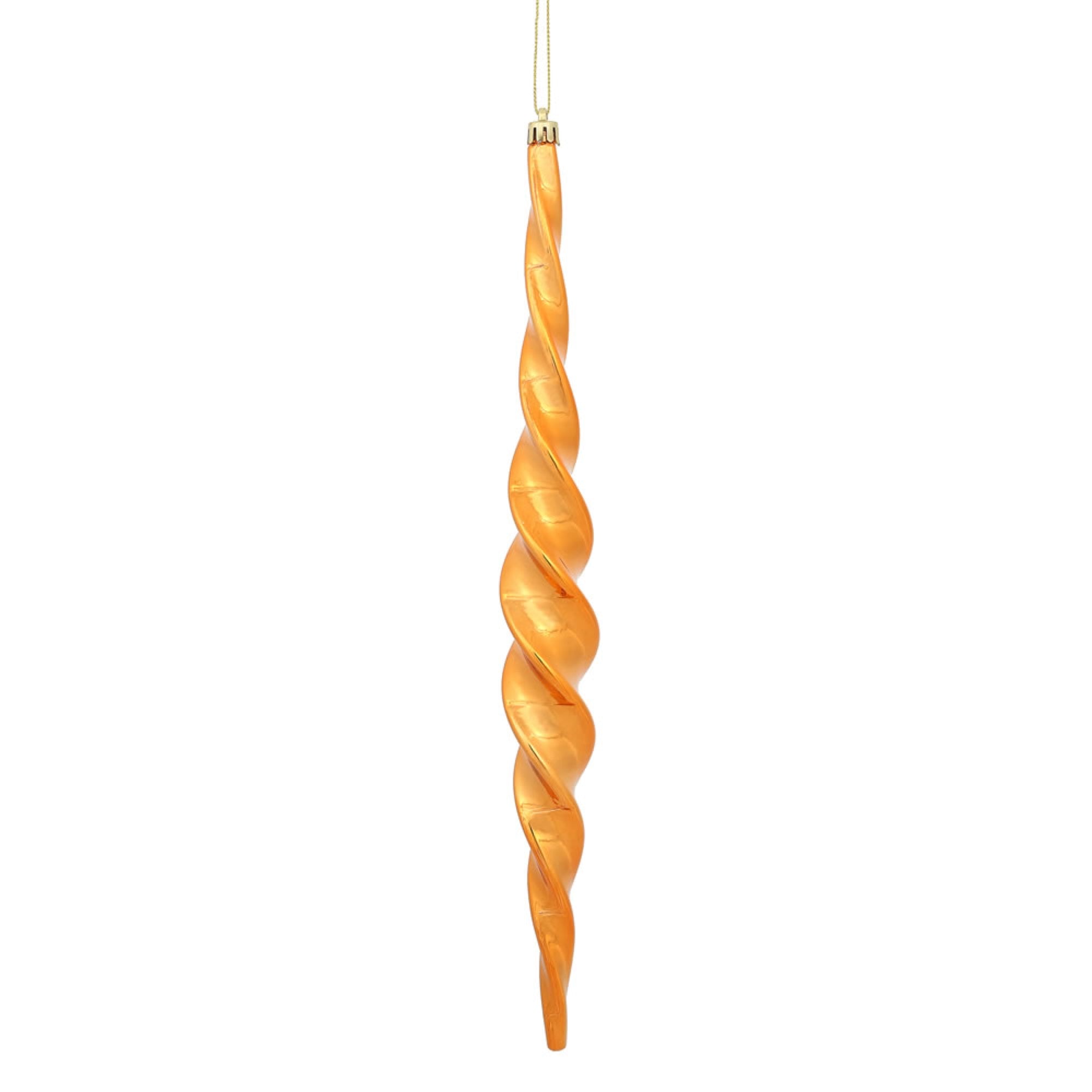 14.6” Burn Org Shiny Spiral Icicle 2/Bx