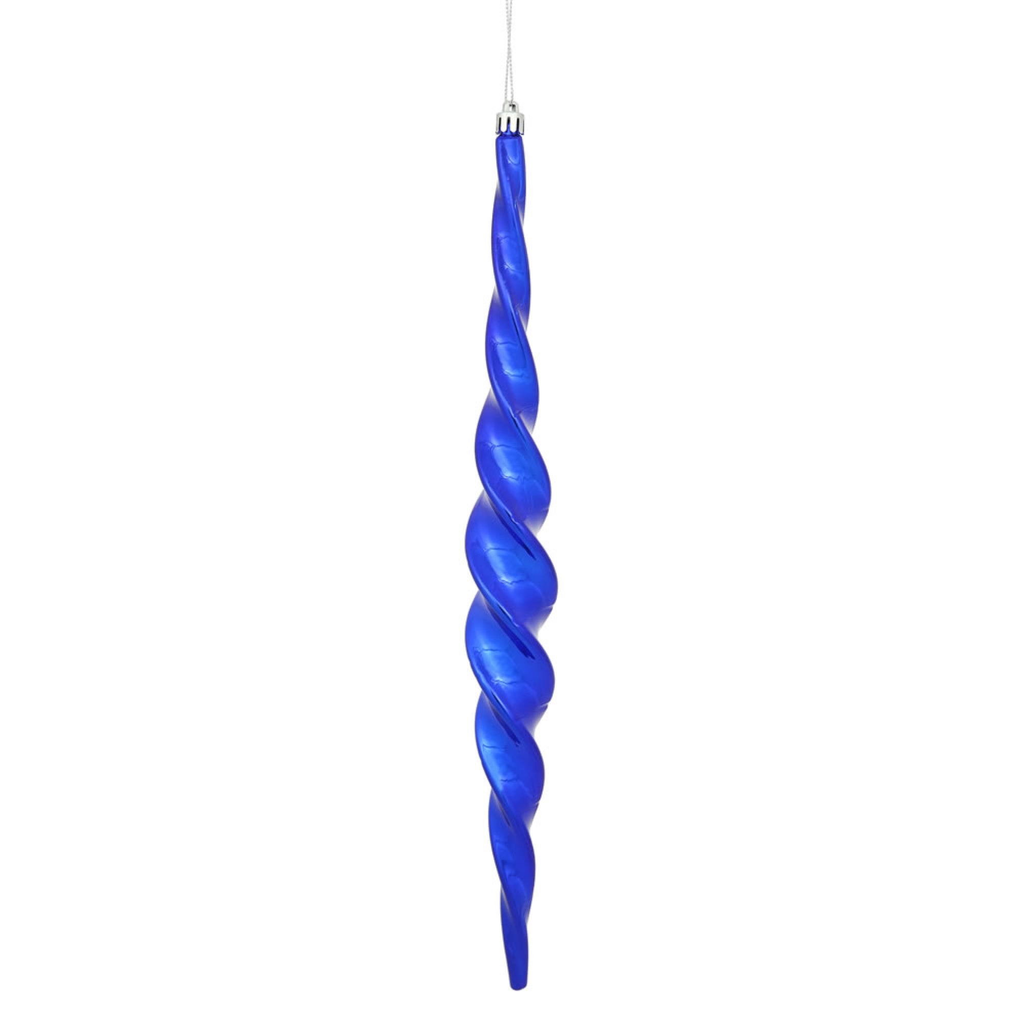 14.6” CobaltBlue Shiny Spiral Icicle 2Bx