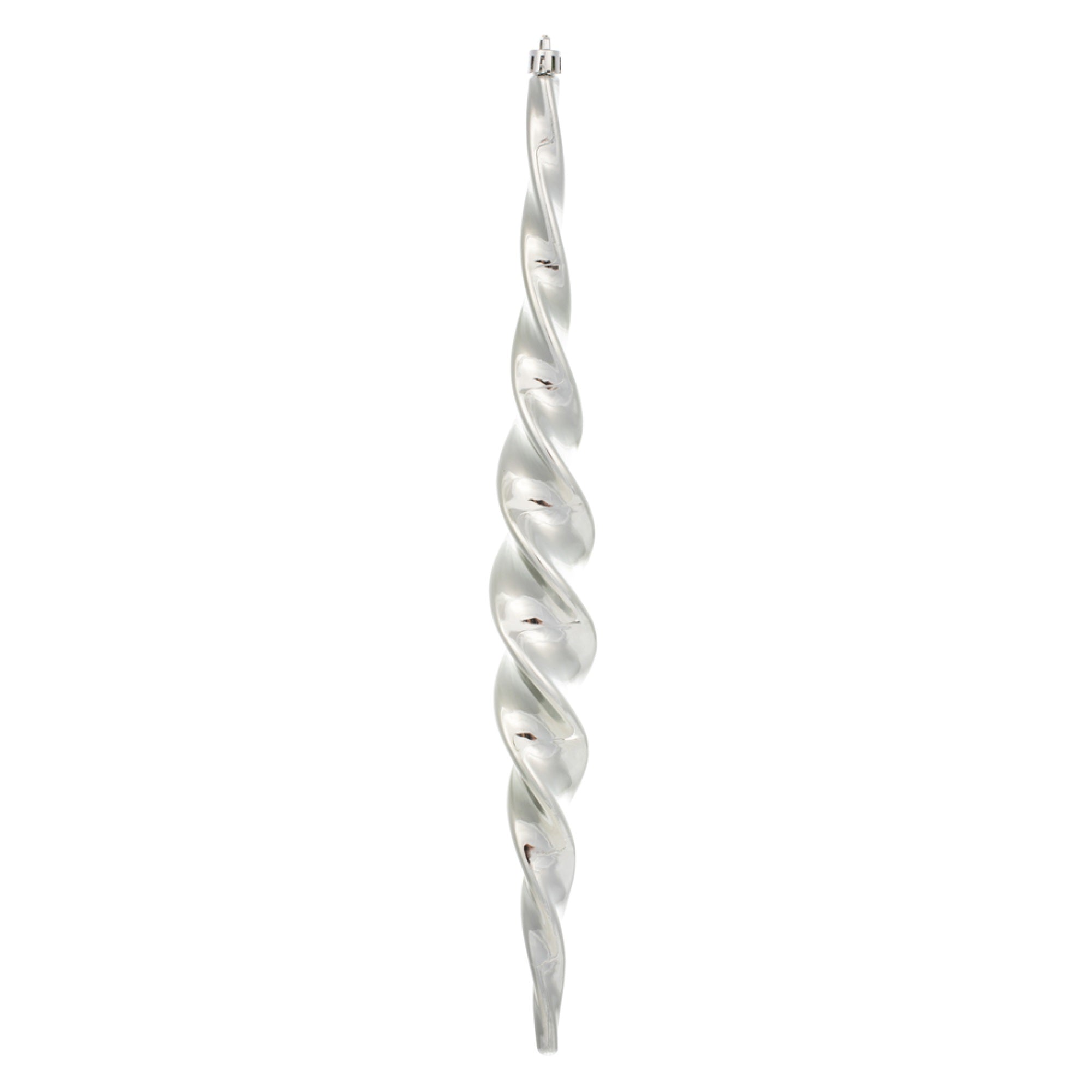 14.6” Limestone Shiny Spiral Icicle 2/Bx