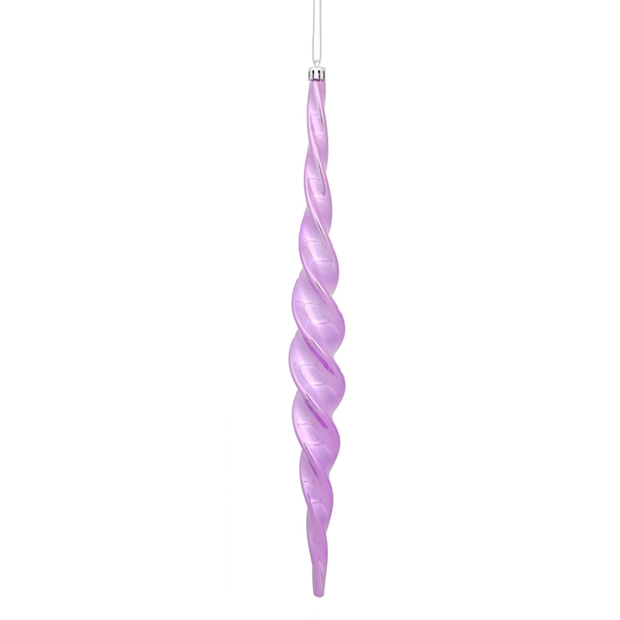 14.6” Orchid Shiny Spiral Icicle 2/Bx
