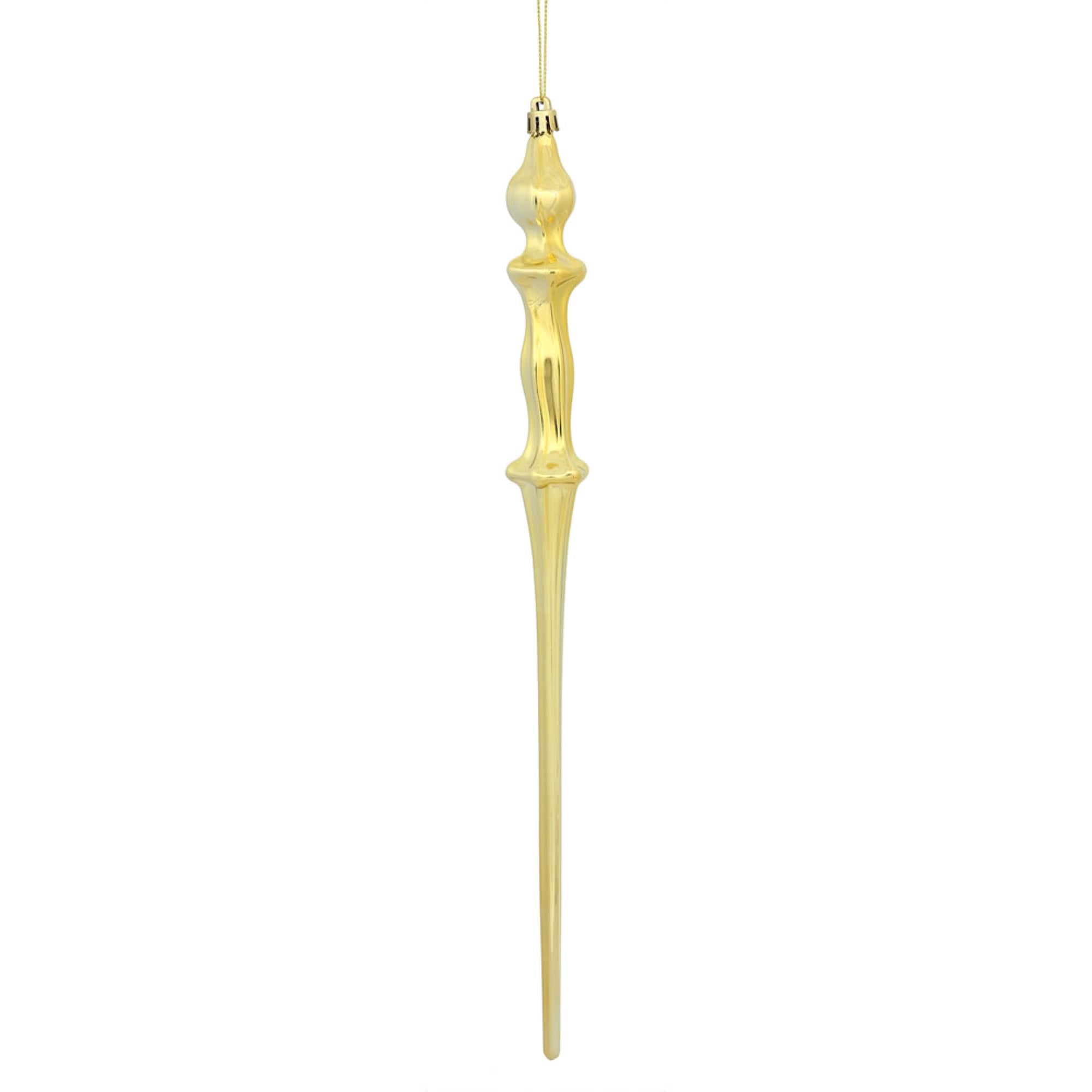 15.7” Gold Shiny Icicle 3/Bx