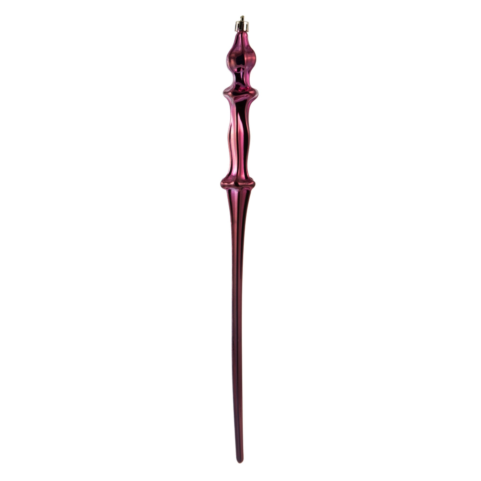15.7” Berry Red Shiny Icicle 3/Bx
