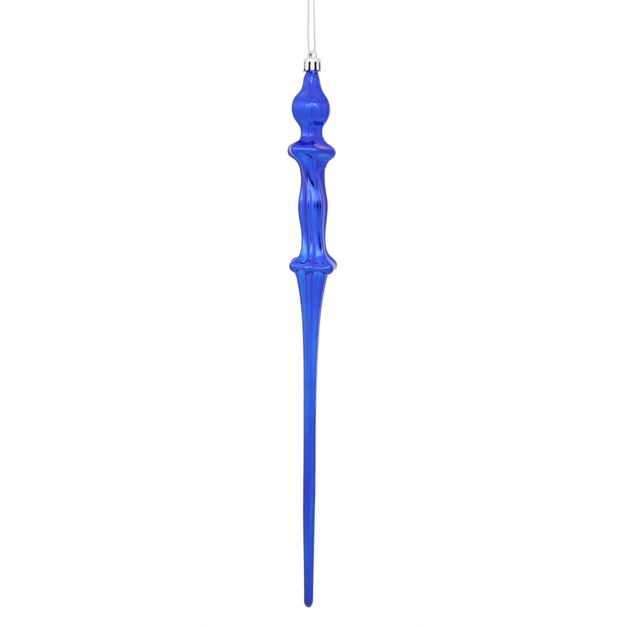 15.7” Cobalt Blue Shiny Icicle 3/Bx