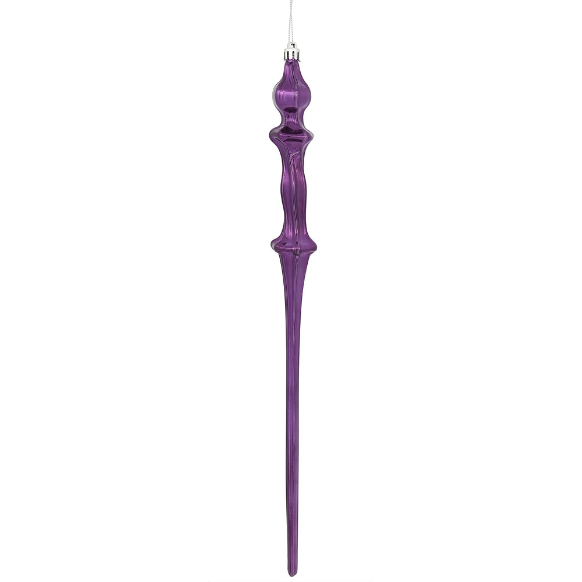 15.7” Plum Shiny Icicle 3/Bx