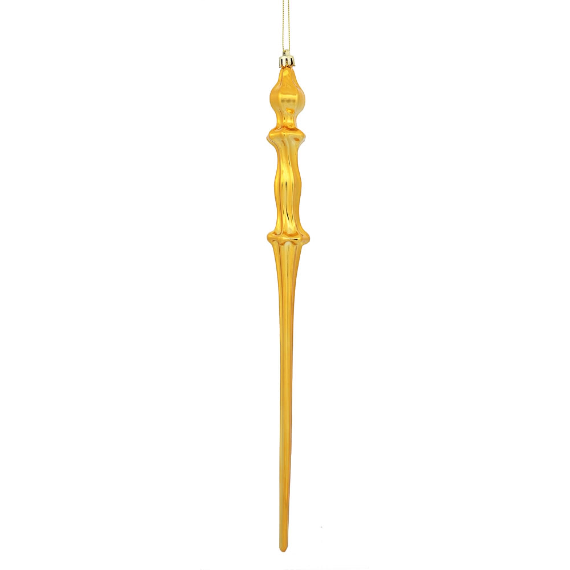 15.7” Anti Gold Shiny Icicle 3/Bx