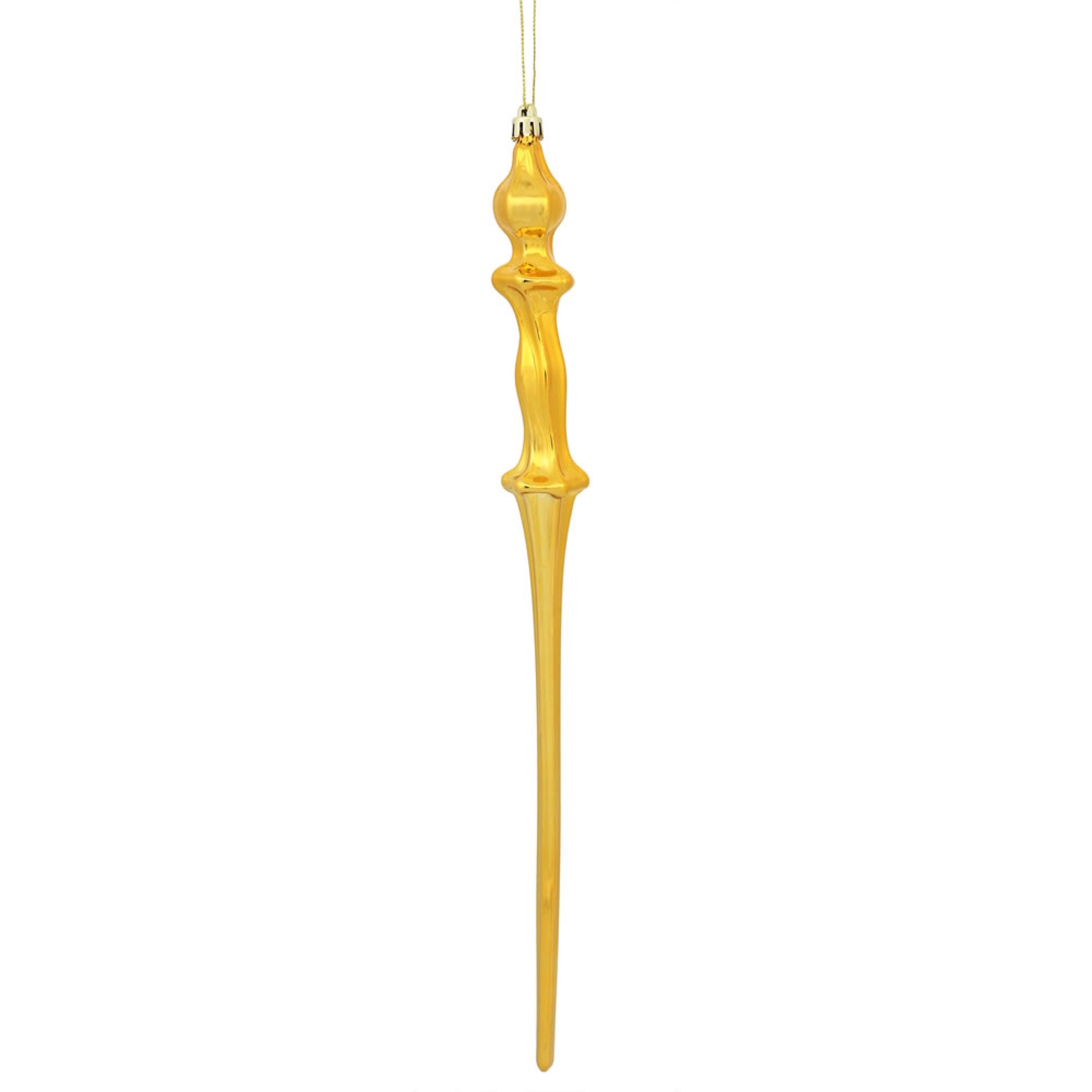 15.7” Honey Gold Shiny Icicle 3/Bx