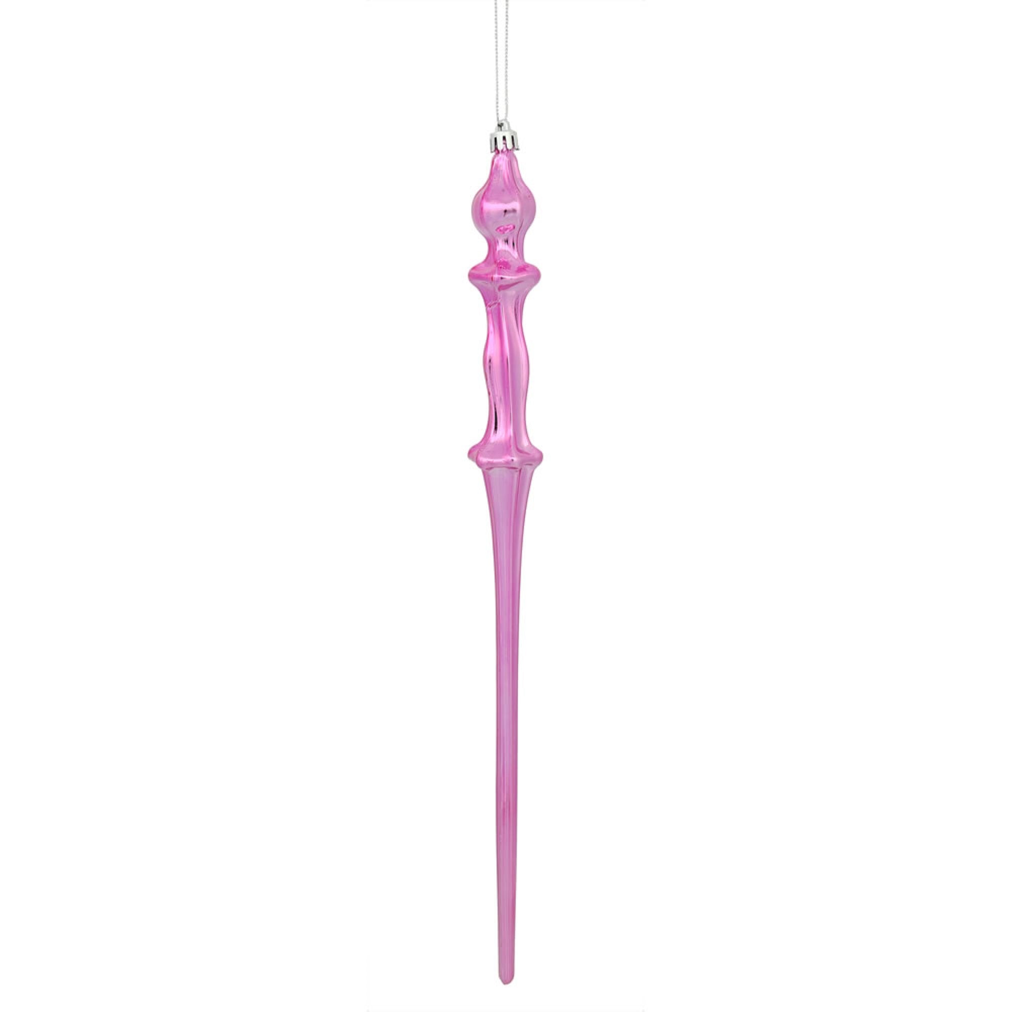 15.7” Mauve Shiny Icicle 3/Bx