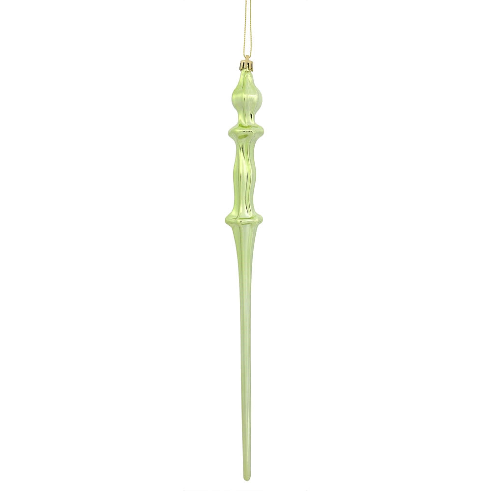 15.7” Celadon Shiny Icicle 3/Bx