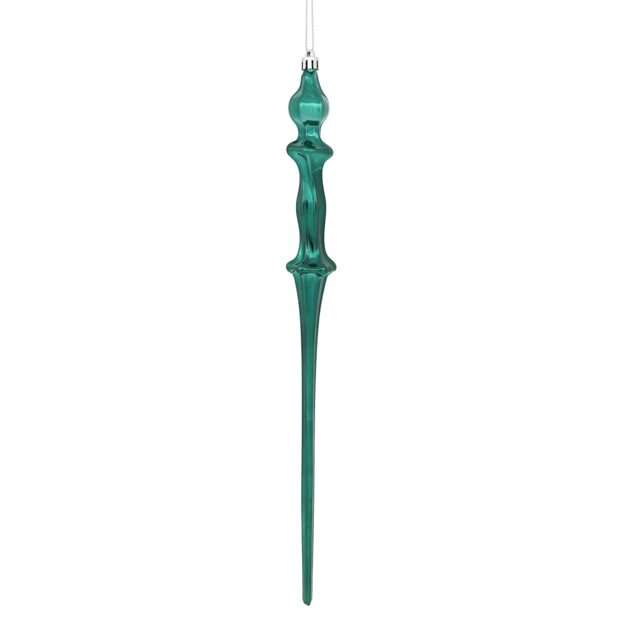 15.7” Sea Blue Shiny Icicle 3/Bx