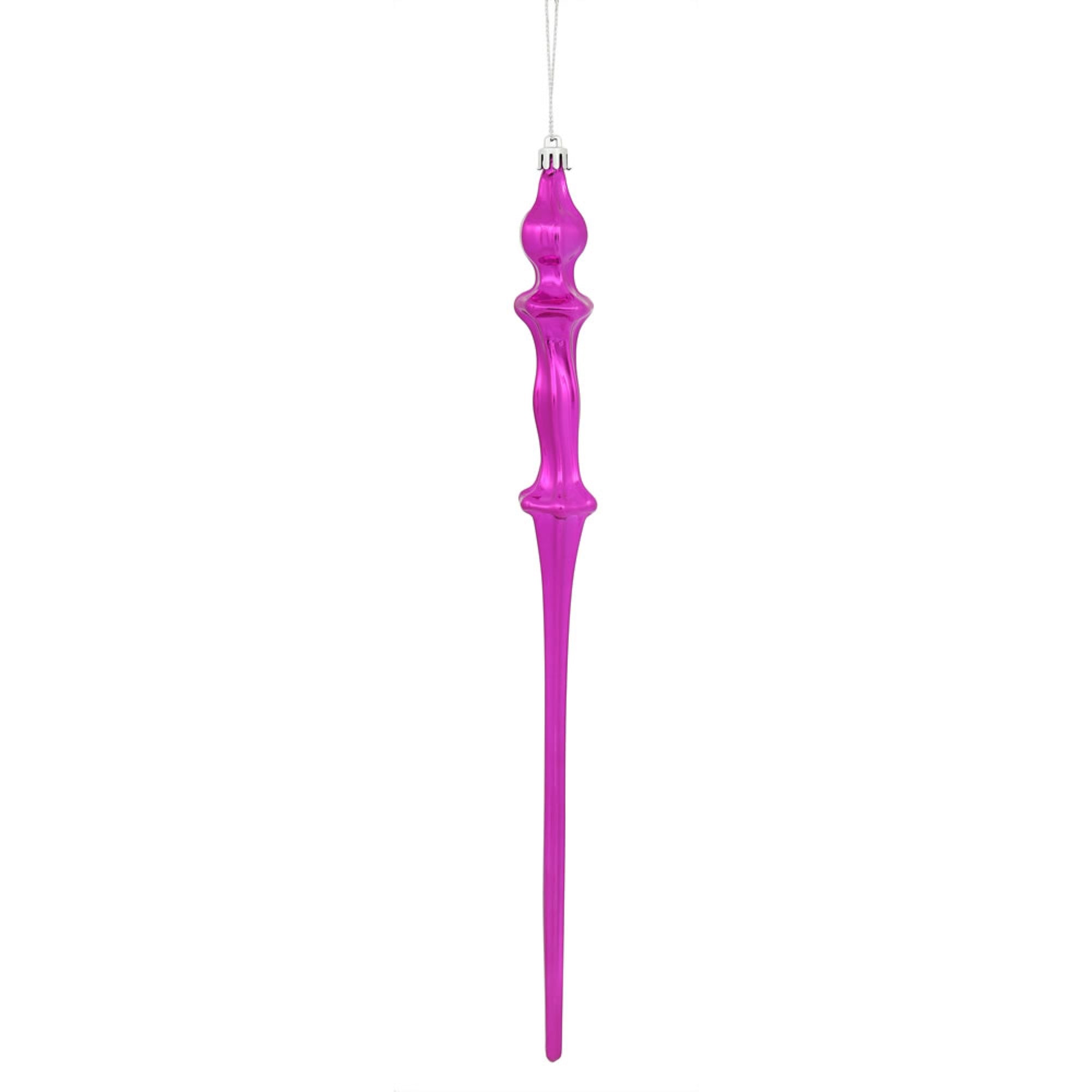 15.7” Fuchsia Shiny Icicle 3/Bx