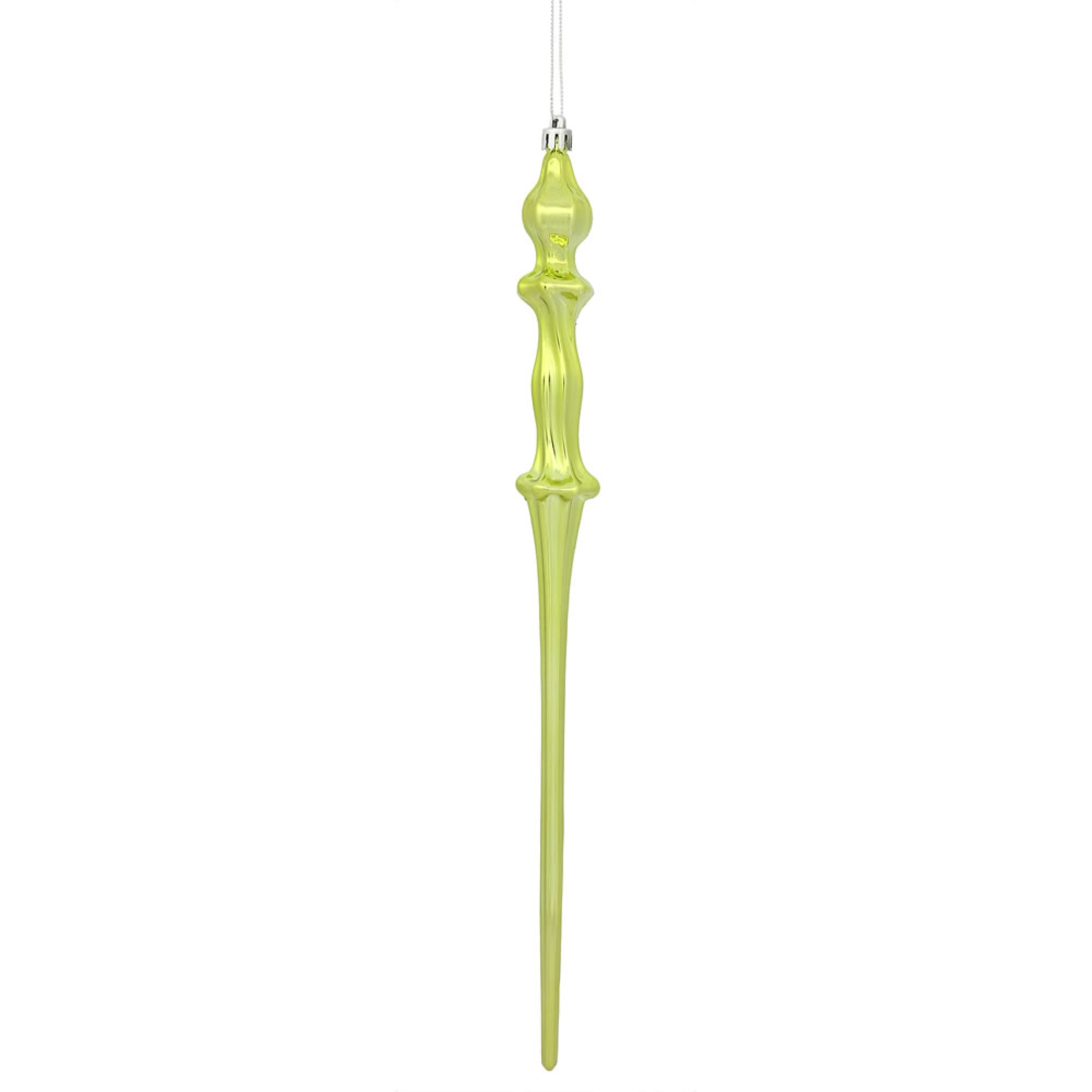 15.7” Lime Shiny Icicle 3/Bx