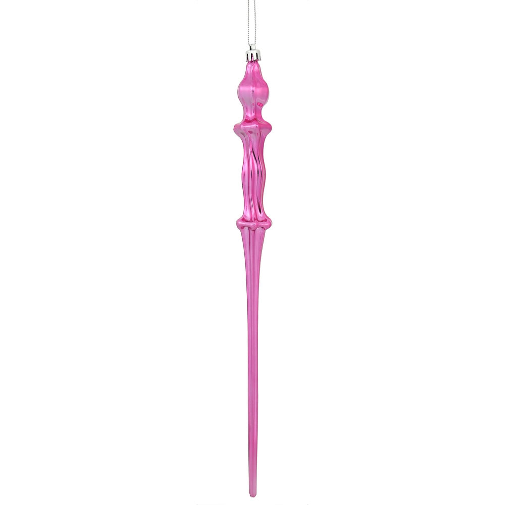 15.7” Pink Shiny Icicle 3/Bx