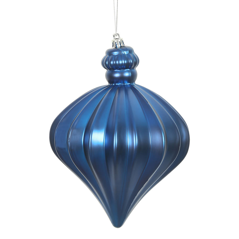 Vickerman 6” Blue Matte Onion Drop 4/Bg - N175802D