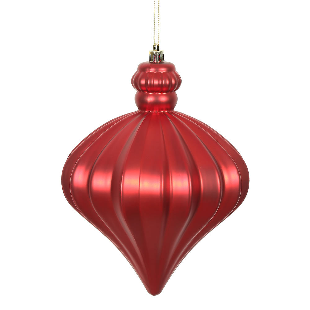 Vickerman 6” Red Matte Onion Drop 4/Bg - N175803D