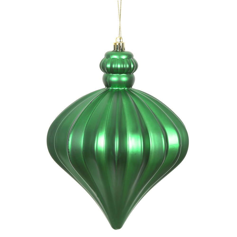 Vickerman 6” Green Matte Onion Drop 4/Bg - N175804D