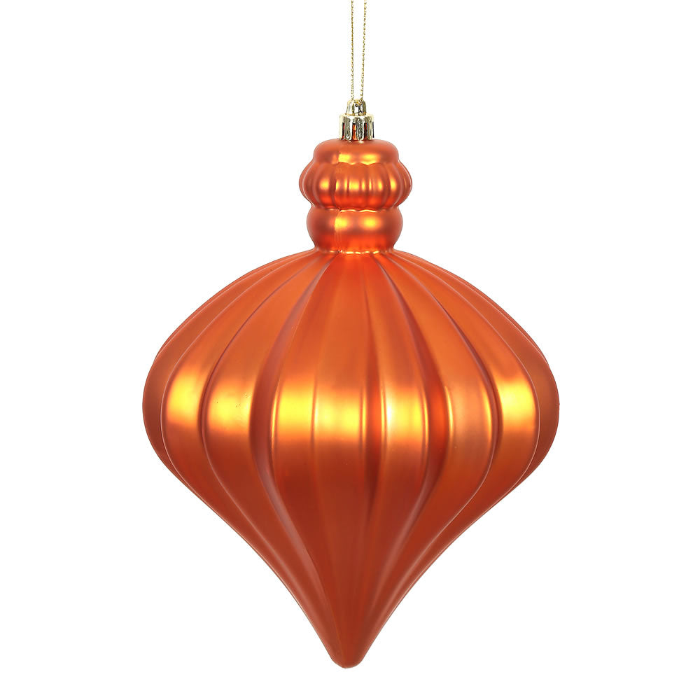 Vickerman 6” Burnish Orange Matte Onion Drop 4/Bg - N175818D