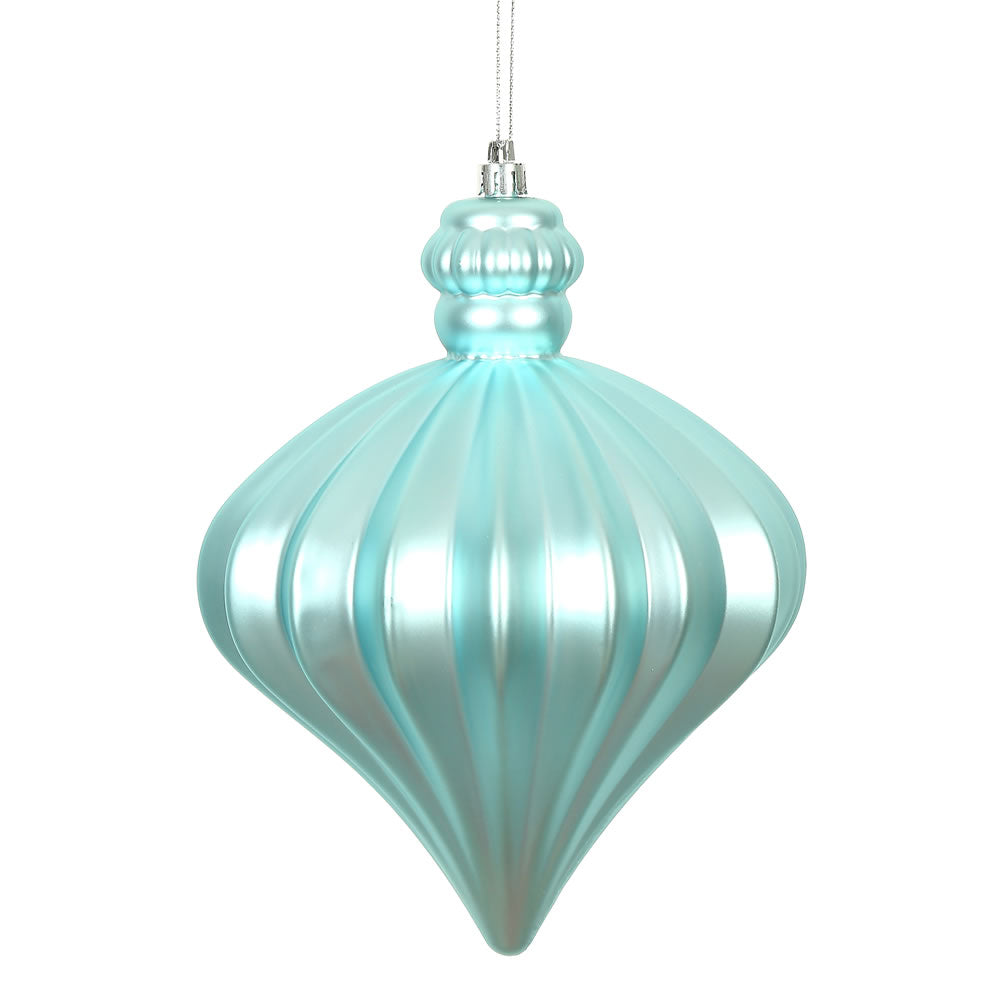 Vickerman 6” Baby Blue Matte Onion Drop 4/Bg - N175832D