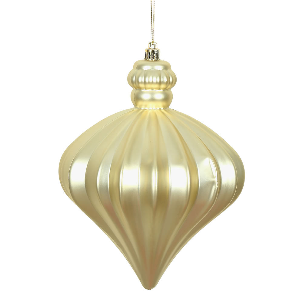 Vickerman 6” Champagne Matte Onion Drop 4/Bg - N175838D