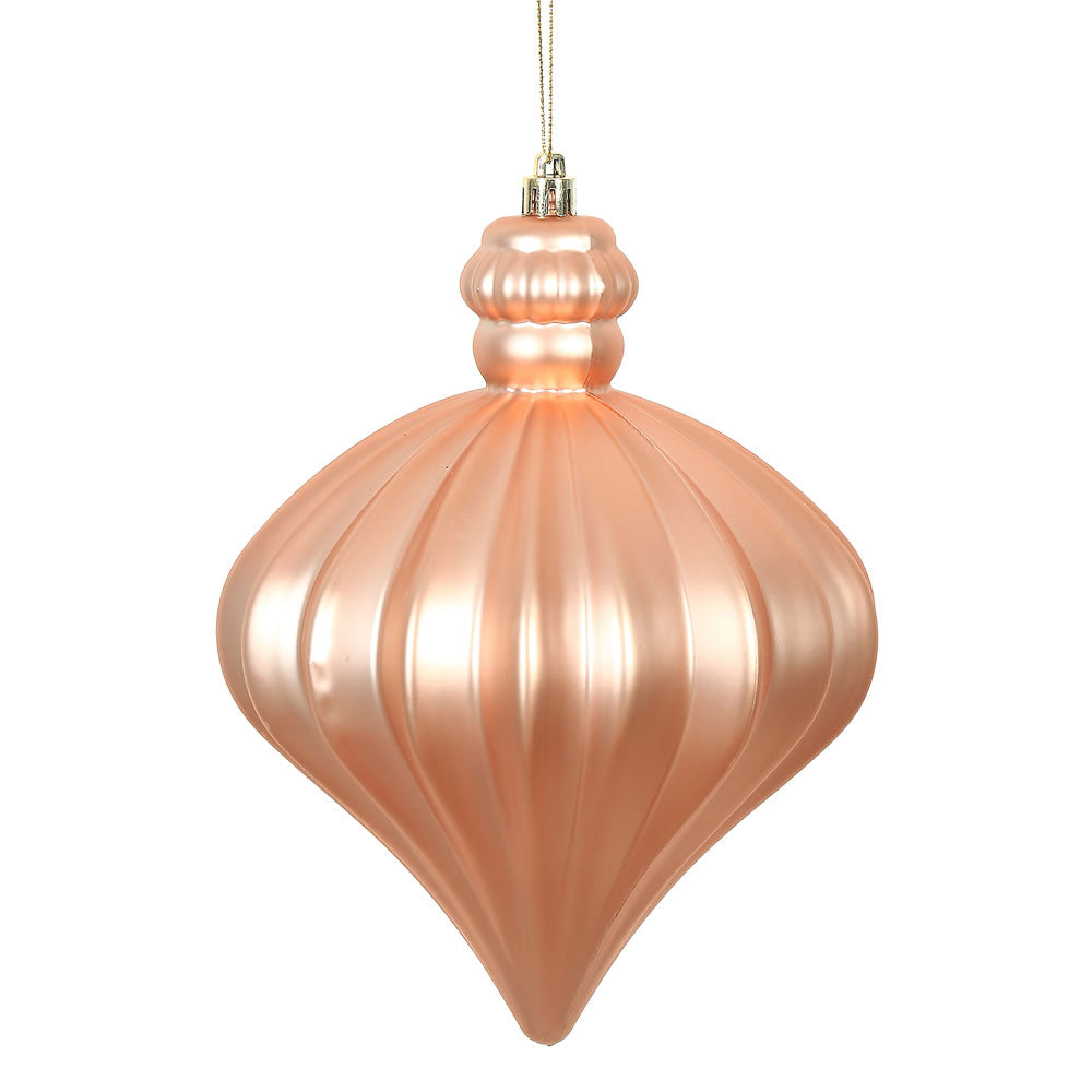 Vickerman 6” Rose Gold Matte Onion Drop 4/Bg - N175858D