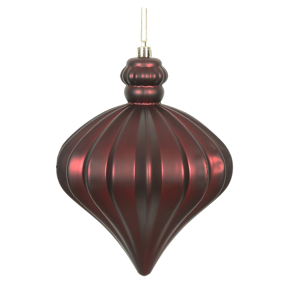 Vickerman 6” Burgundy Matte Onion Drop 4/Bg - N175865D
