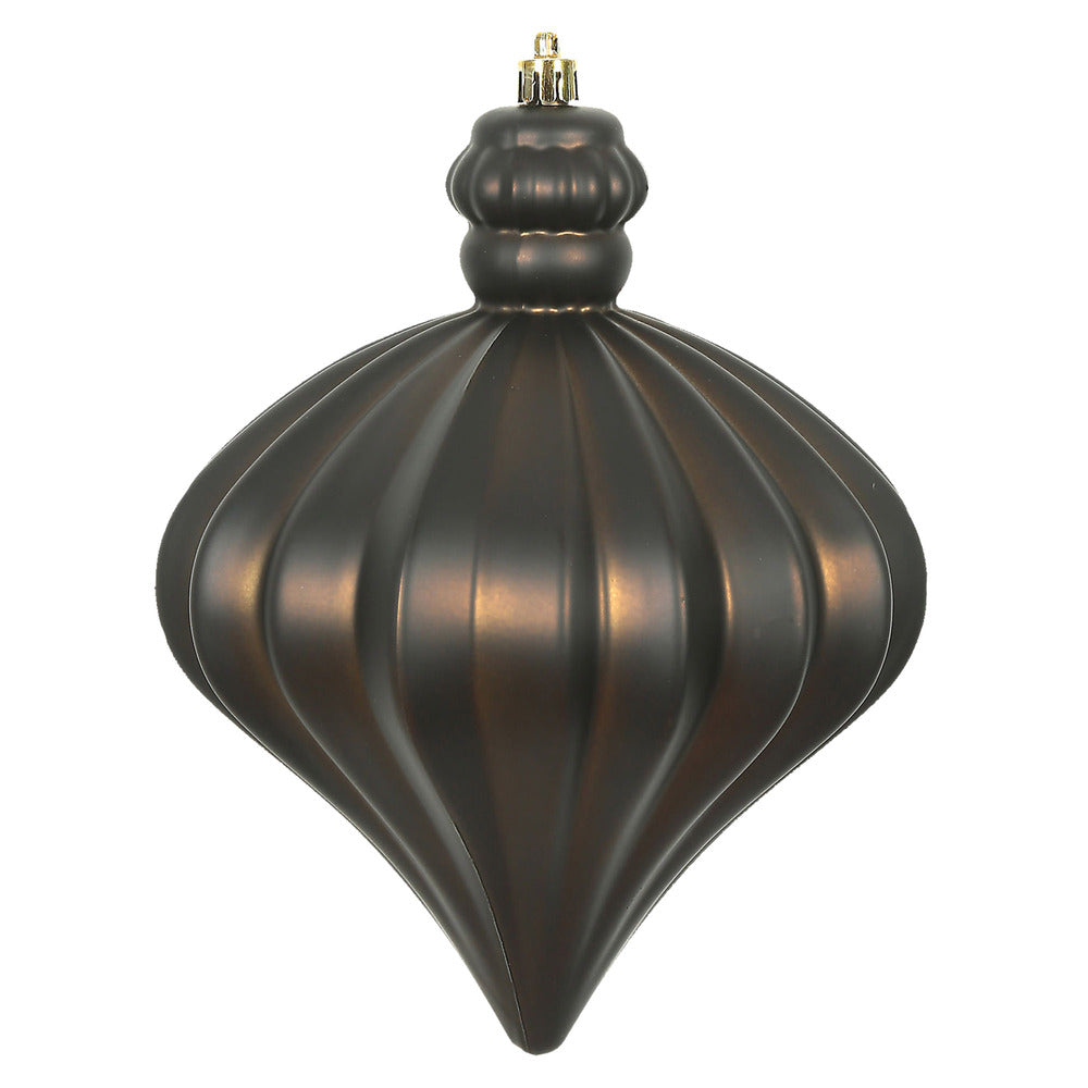 Vickerman 6” Chocolate Matte Onion Drop 4/Bg - N175875D