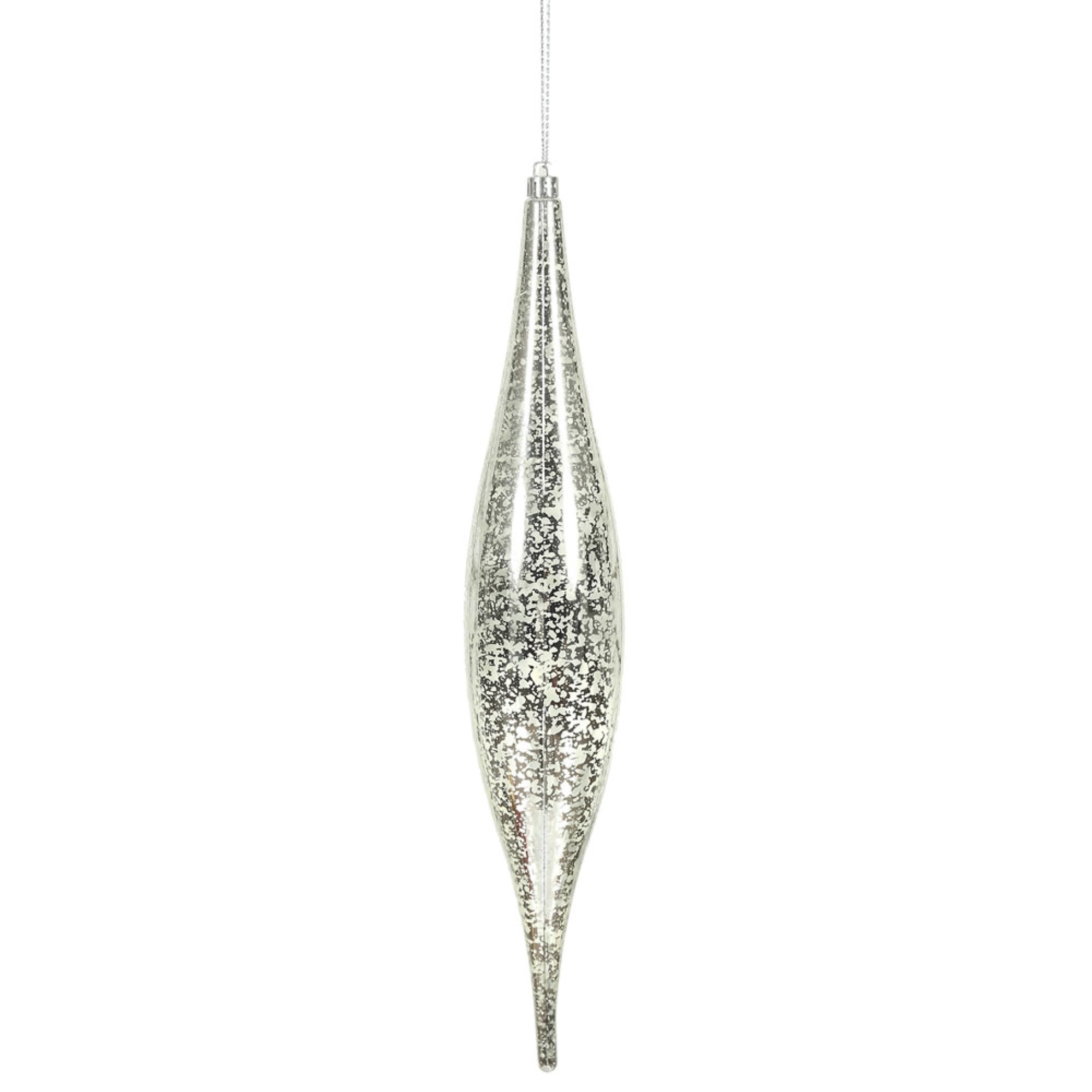 13” Silver Mercury Rain Drop 2/Bg